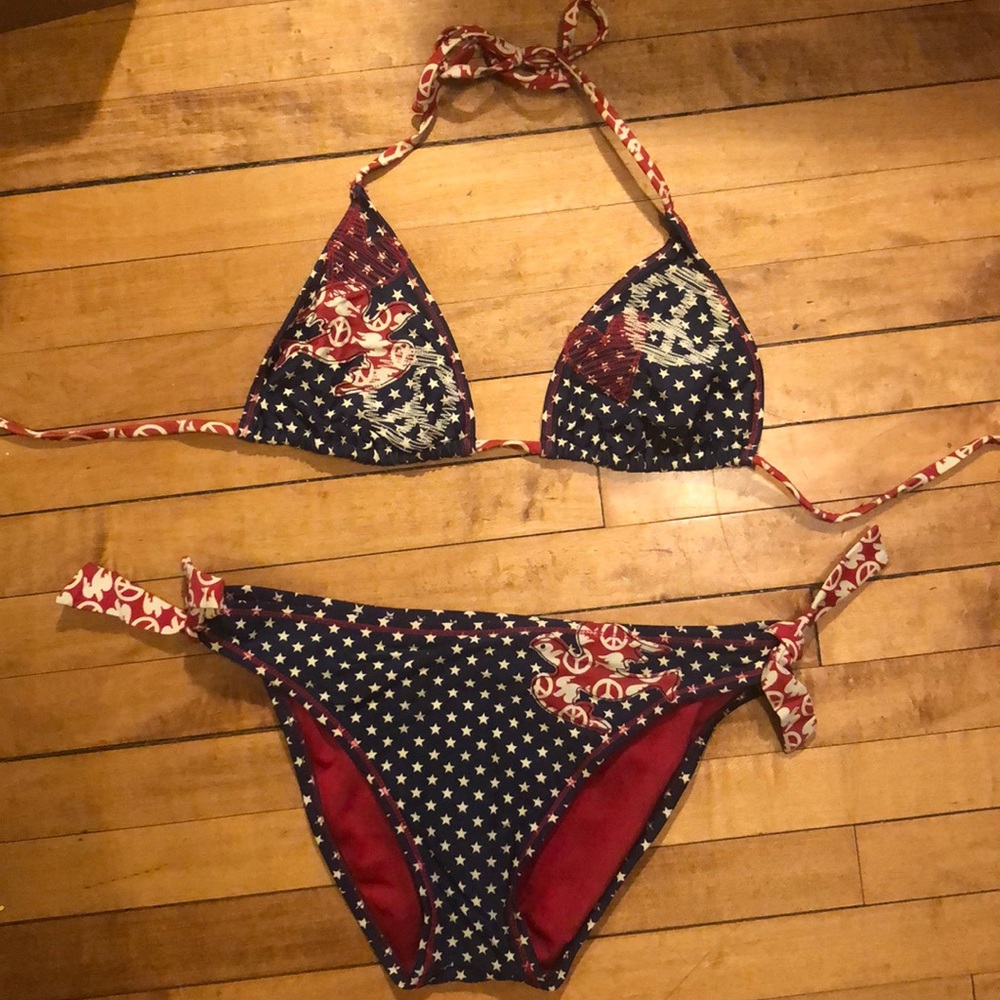 Lucky Brand Stars and Peace Bikini